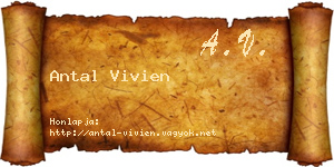 Antal Vivien névjegykártya